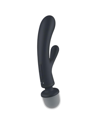 Satisfyer Triple Lover - G-pont és masszírozó vibrátor (ezüst)