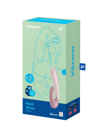 Satisfyer Heat Wave - okos, melegítő, karos vibrátor (bézs)