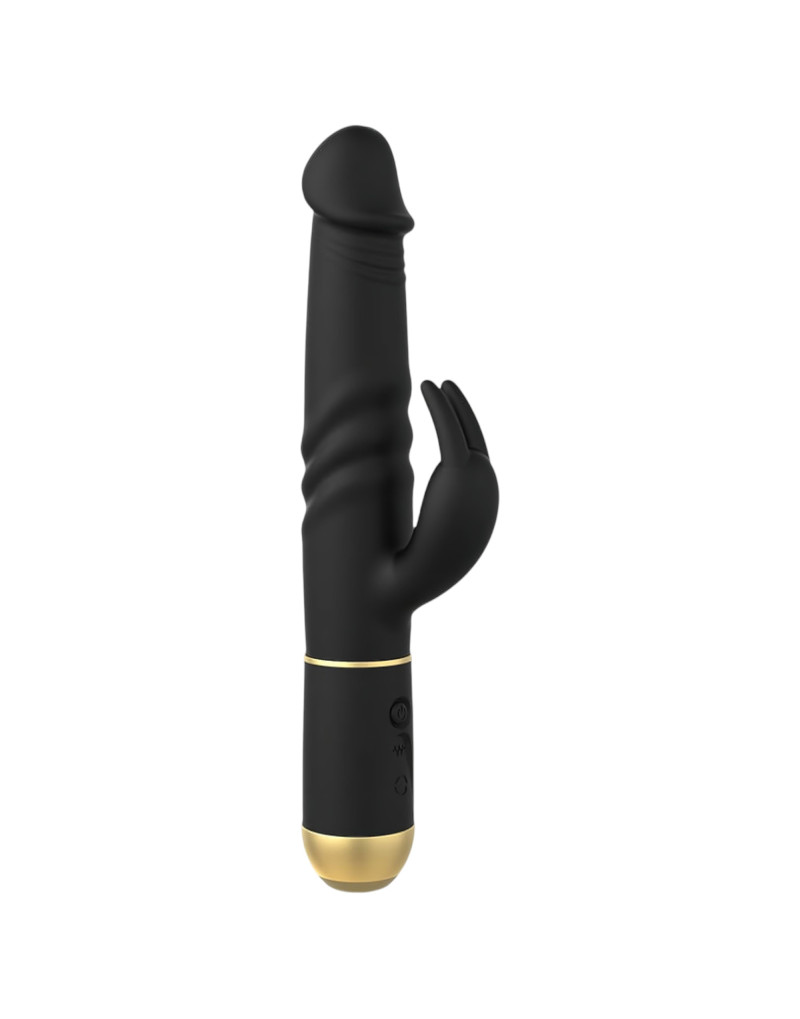 Dorcel Furious Rabbit 2.0 - lökő csiklókaros vibrátor (fekete)