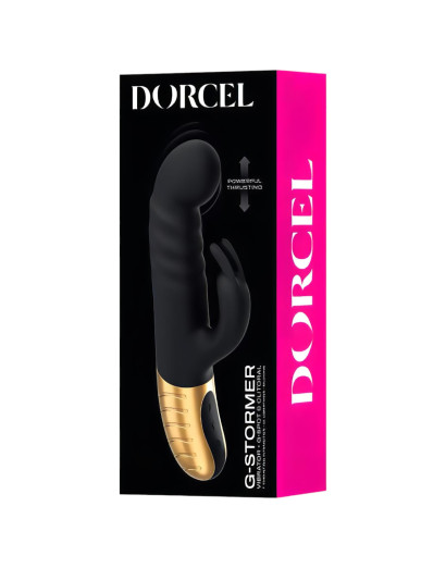 Dorcel G-stormer - akkus, lökő csiklókaros vibrátor (fekete)