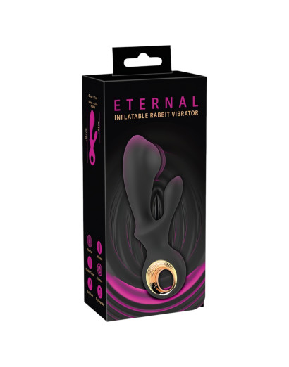 Eternal - felpumpálható csiklókaros vibrátor (fekete)