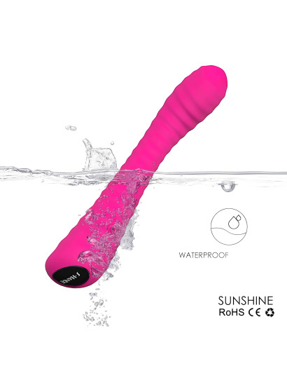 Sex HD Sunshine - akkus, barázdált G-pont vibrátor (pink)