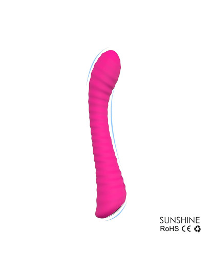 Sex HD Sunshine - akkus, barázdált G-pont vibrátor (pink)