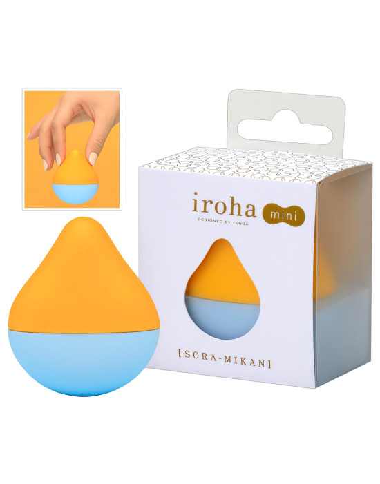 TENGA Iroha mini - mini csiklóvibrátor (narancs-kék)