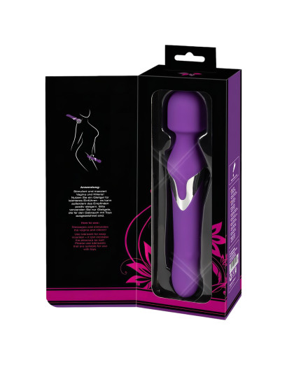 Javida Wand & Pearl - 2in1 masszírozó vibrátor (lila)