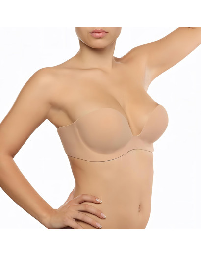 Bye Bra Gala D - rejtett Push-up melltartó (nude)