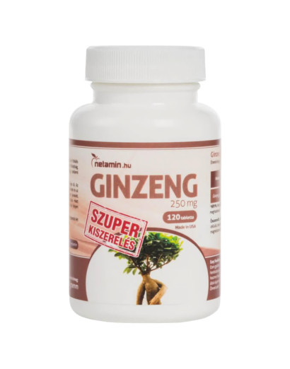 Netamin Ginzeng 250mg - étrend-kiegészítő kapszula (40db)