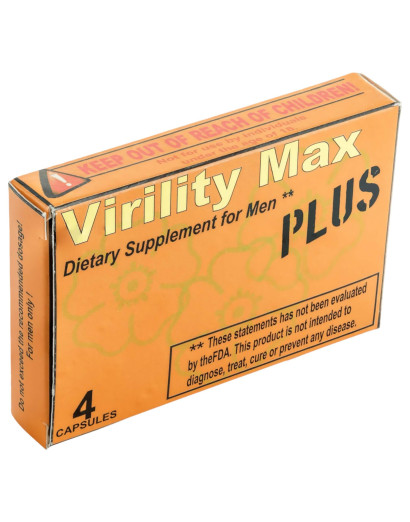 Virility Max Plus - étrend-kiegészítő kapszula férfiaknak (4db)