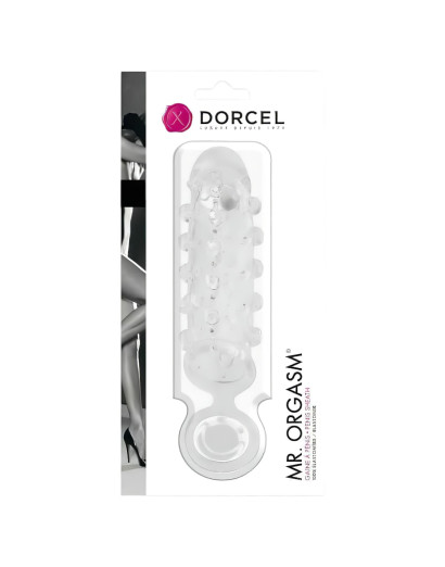 Dorcel Mr. Orgasm - gömbös péniszköpeny (áttetsző)