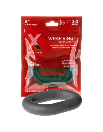 Perfect Fit Ultra Wrap 6 - vastag péniszgyűrű - fekete (15cm)