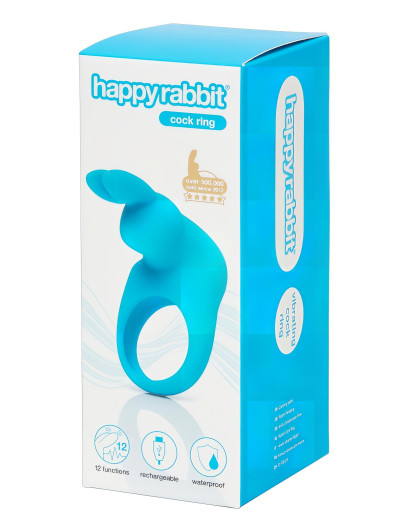 Happyrabbit Cock - akkus vibrációs péniszgyűrű (kék)