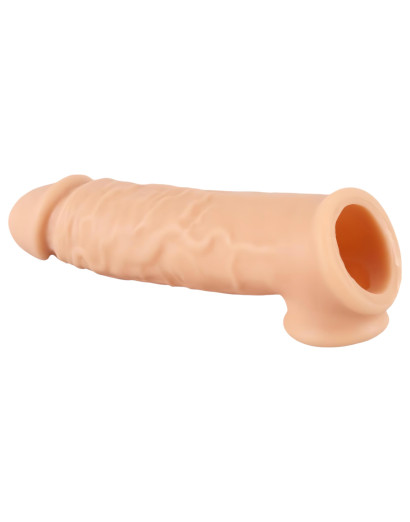 Realistixxx - heregyűrűs péniszköpeny - 16cm (natúr)