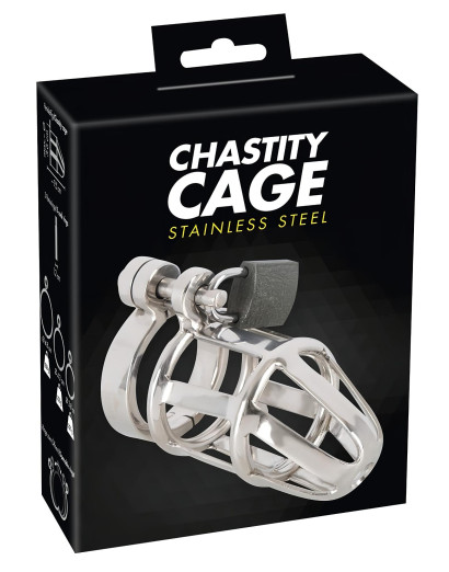 You2Toys - Chastity Cage - fém péniszketrec, lakattal