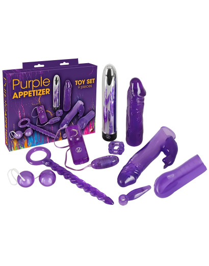 You2Toys - Purple Appetizer - vibrátoros készlet (9 részes)