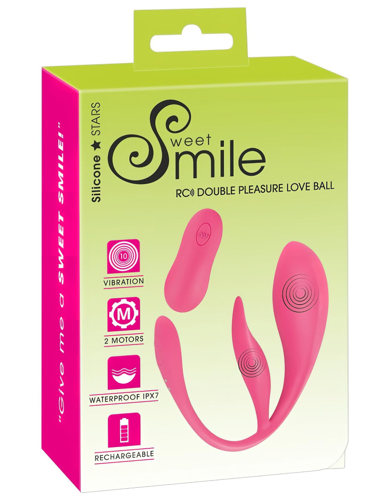 SMILE - akkus, rádiós vibrációs tojás (pink)