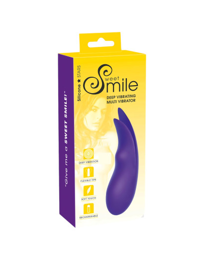 SMILE Multi - akkus, extra erős csiklóvibrátor (lila)