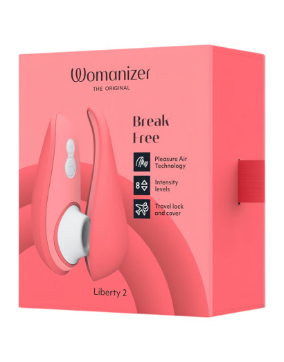 Womanizer Liberty 2 - akkus léghullámos csiklóizgató (pink)