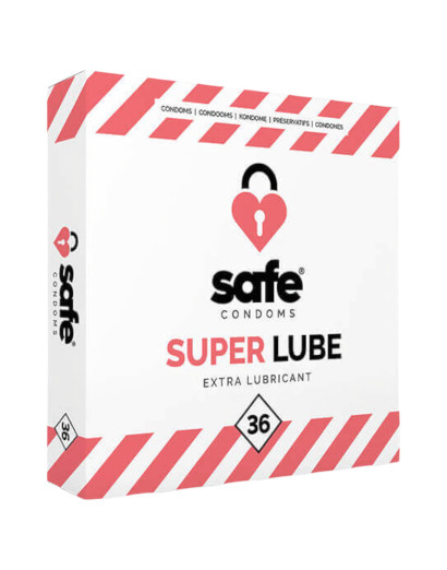 SAFE Super Lube - extra síkos óvszer (36db)