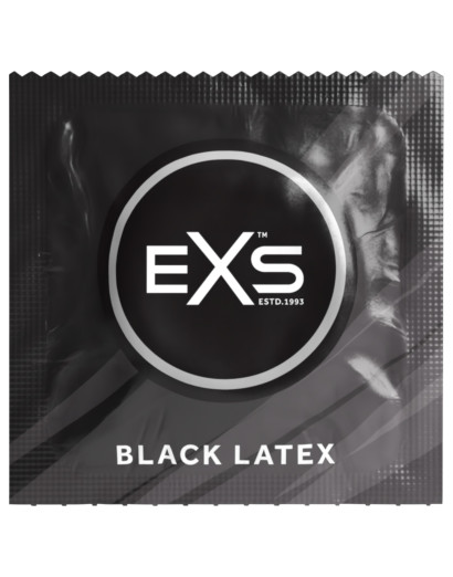 EXS Black - latex óvszer - fekete (12 db)