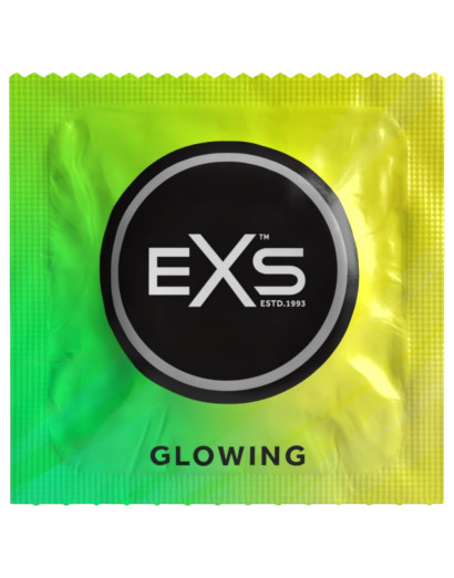 EXS Glow - világító óvszer (3 db)