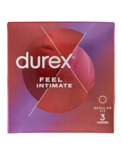 Durex Feel Intimate - vékonyfalú óvszer (3db)