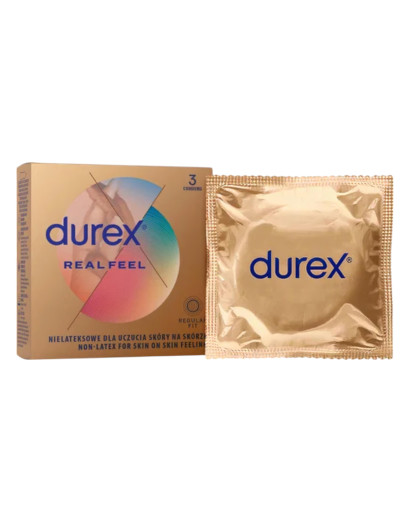 Durex Real Feel - latexmentes óvszer (3db)