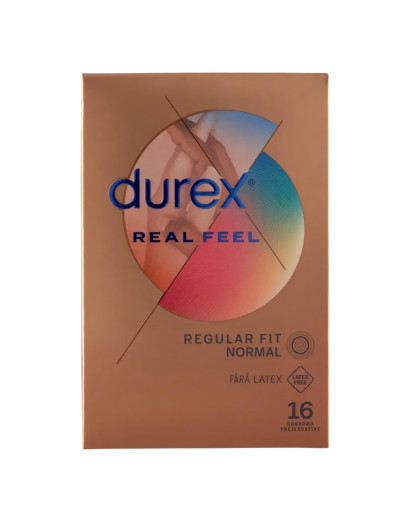 Durex Real Feel - latexmentes óvszer (16db)