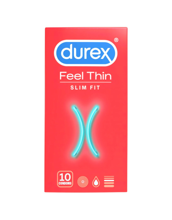 Durex Feel Thin Slim Fit - élethű érzés óvszer (10db)