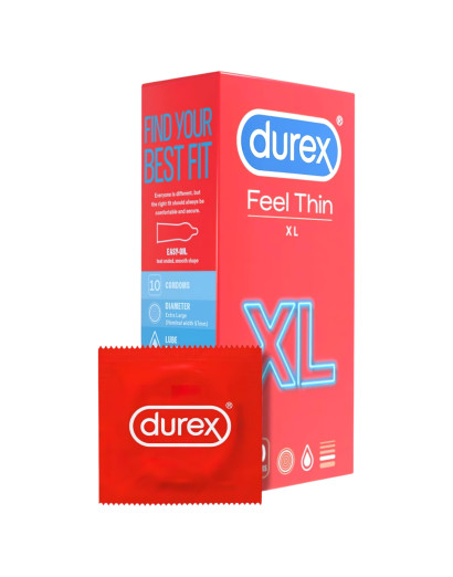 Durex Feel Thin XL - élethű érzés óvszer (10db)