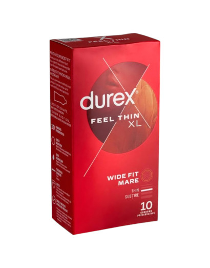 Durex Feel Thin XL - élethű érzés óvszer (10db)