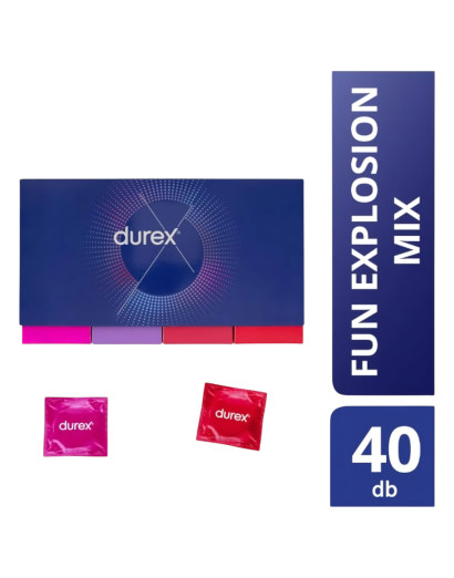 Durex Fun Explosion - diszkrét óvszer csomag (40db)