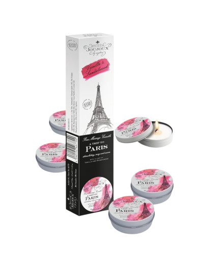 Petits Joujoux Paris - masszázsgyertya - vanília-szantál (5 x 43ml)