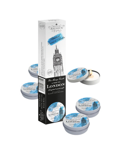 Petits Joujoux London masszázsgyertya - rebarbara-ámbra (5x43ml)