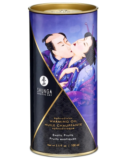 Shunga - melegítő masszázsolaj - egzotikus gyümölcs (100ml)