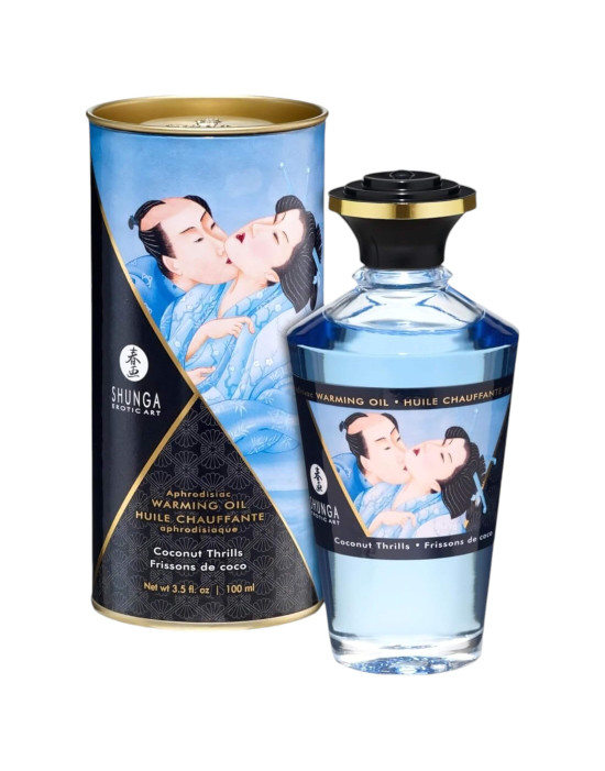 Shunga - melegítő masszázsolaj - kókusz (100ml)