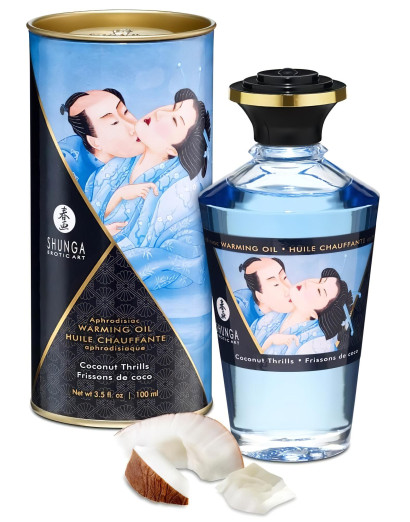 Shunga - melegítő masszázsolaj - kókusz (100ml)