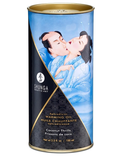 Shunga - melegítő masszázsolaj - kókusz (100ml)