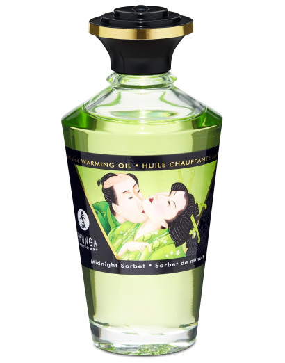 Shunga - melegítő masszázsolaj - midnight sorbet (100ml)