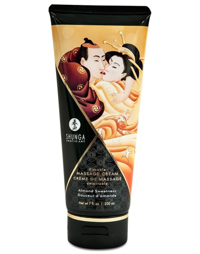 Shunga - masszázs krém - édes mandula (200ml)