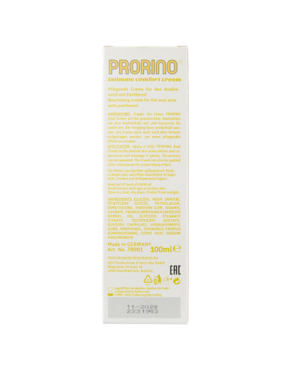 HOT Prorino - anál ápoló krém (100ml)