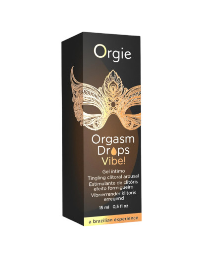 Orgie Orgasm Drops Vibe - bizsergető intim gél nőknek (15ml)