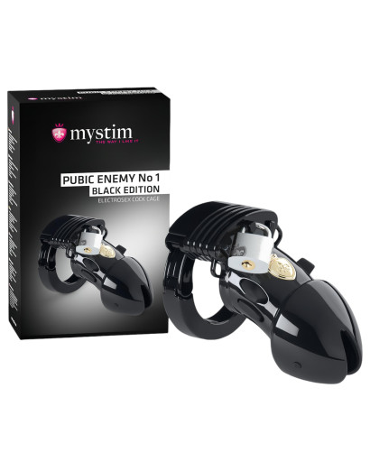 mystim Black Edition PUBIC ENEMY No 1 - elektro péniszketrec