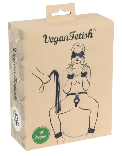 Vegan Fetish - kötöző szett (7 részes) - fekete