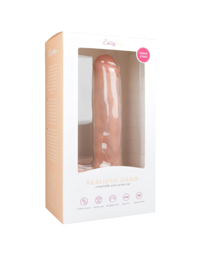 Easytoys - tapadótalpas, herés nagy dildó (29,5cm) - natúr