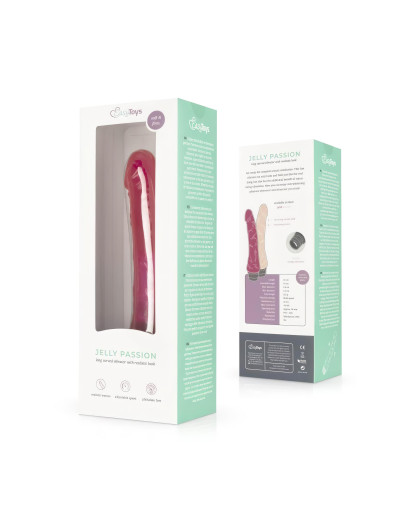 Easytoys Jelly Passion - élethű vibrátor (pink)