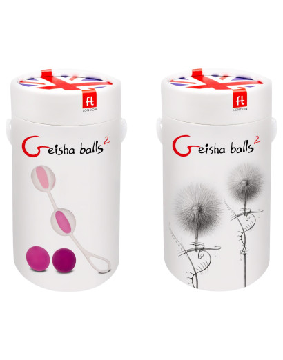 Geisha Balls 2 - variálható gésagolyó szett (pink-fehér)