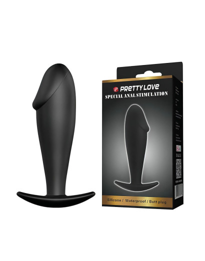 Pretty Love Anal Stimulation Plug - anál dildó (fekete)