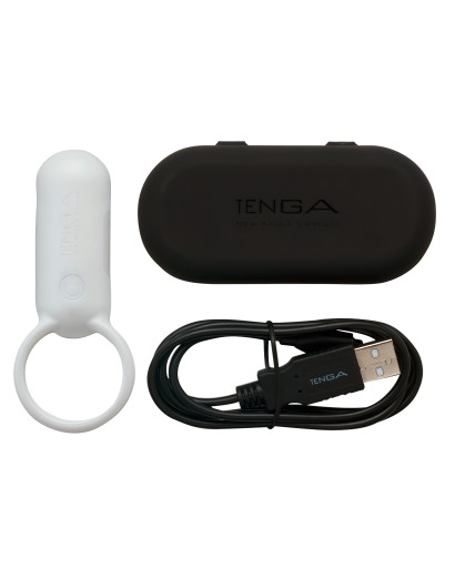 TENGA Smart Vibe - vibrációs péniszgyűrű (fehér)