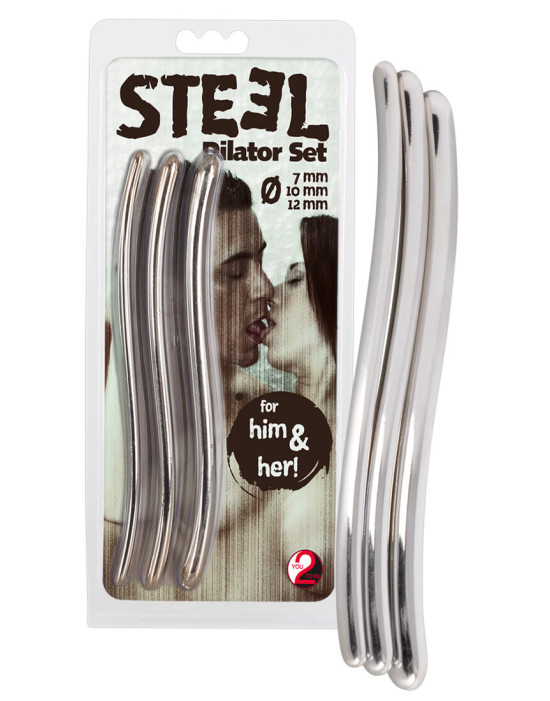 You2Toys - STEEL Dilator - húgycsőtágító dildó szett (3db)