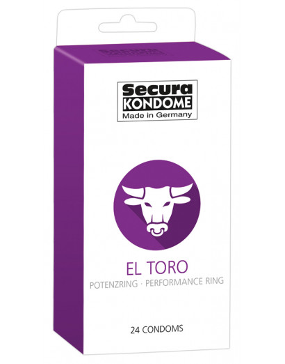 Secura El Toro - potenciagyűrűs óvszerek (24db)